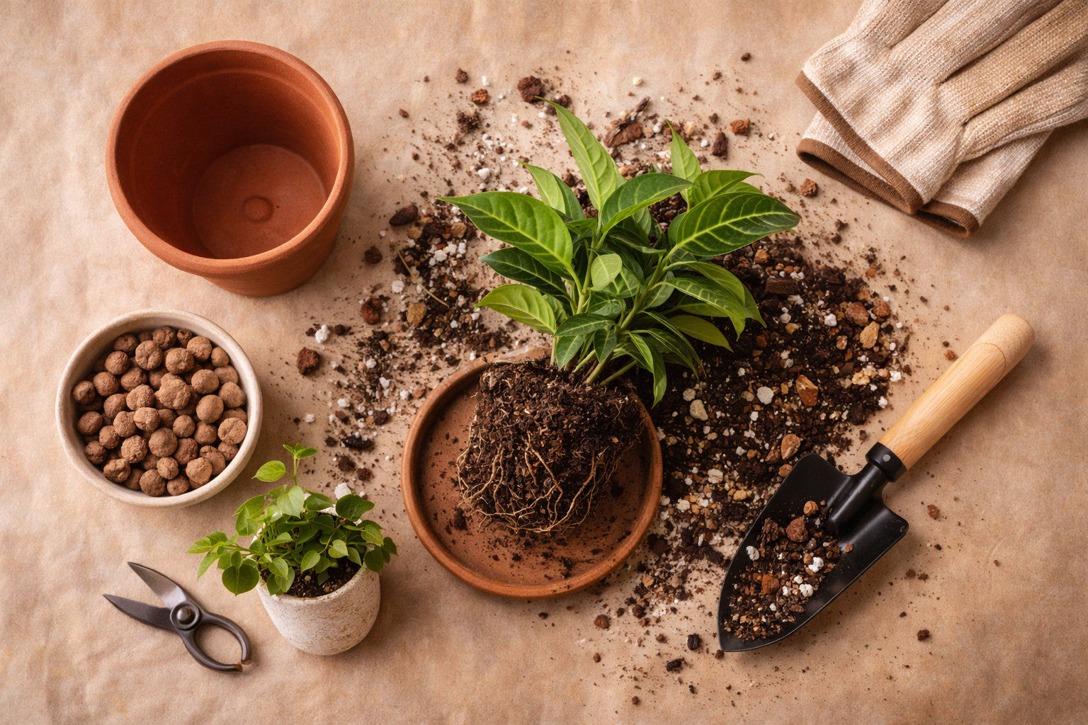 Kỹ thuật thay chậu